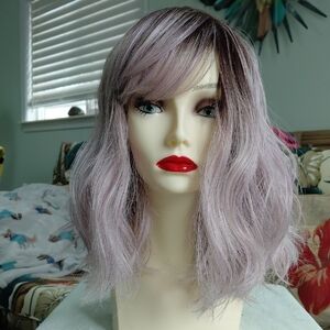 AMBROSE BY CYSTERwigs, Lavender Ombre Wig HF, Basic Cap Like New.